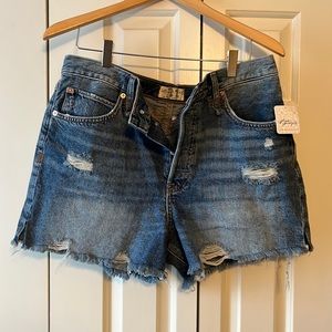 Free People Jean Shorts